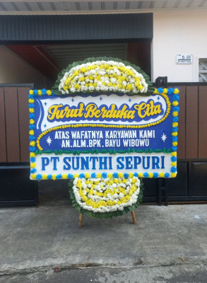 Papan Bunga Duka di Sawit